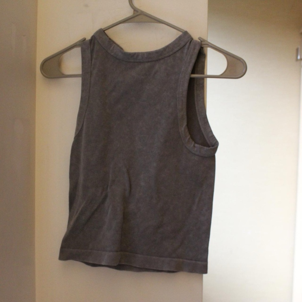 Gray Sleeveless Women's Top